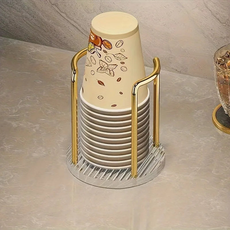 Disposable Cup Storage Holder Luxury Cup Dispenser Rack