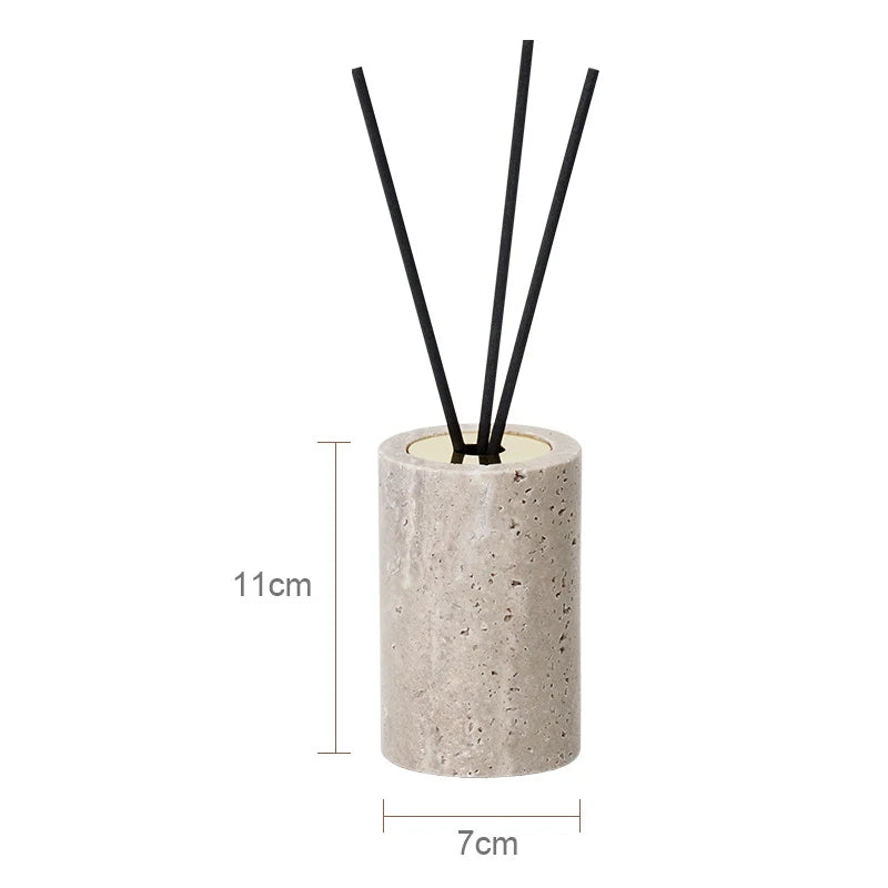 Travertino Grigio Bathroom Antique Natural Marble Soap Dispenser