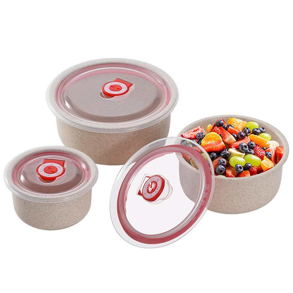 3pcs Food Storage Containers Bento Box Lightweight Food