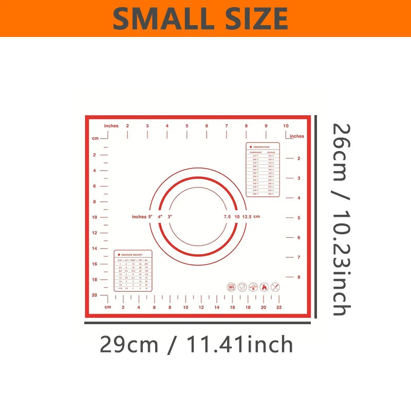 Lager Silicone Pastry Mat Rolling Dough Measurement Thick