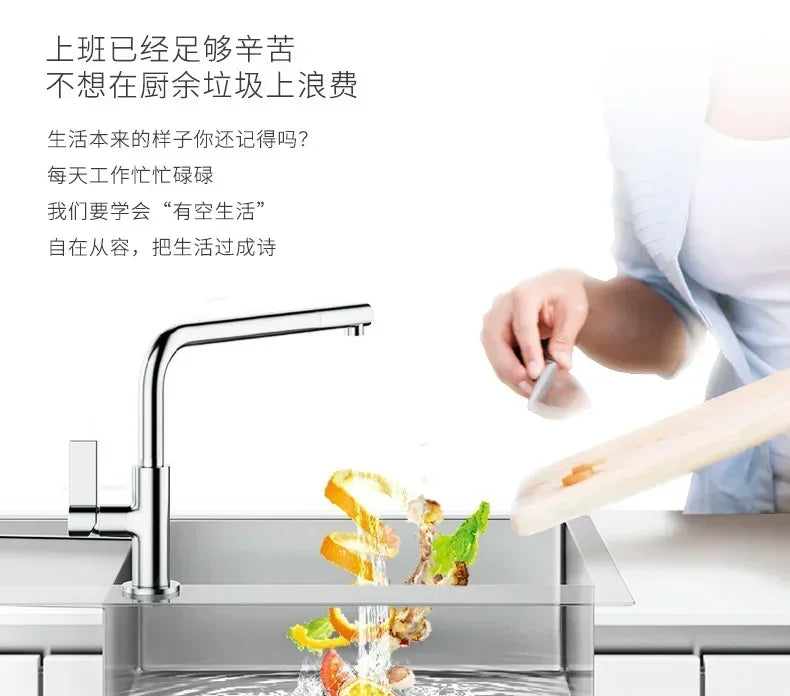 220v Food Waste Disposer Sink Garbage Processor Food