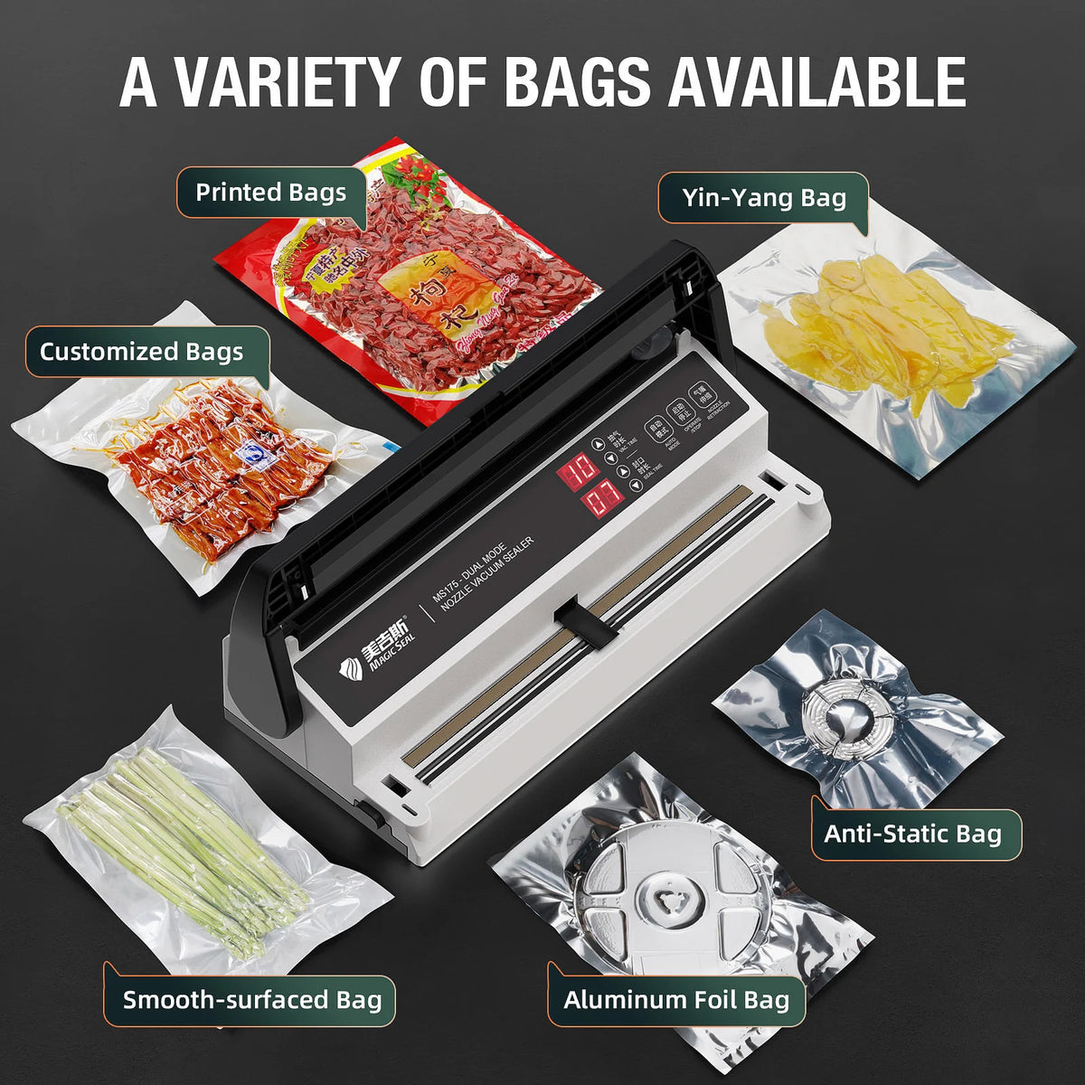 Magic Seal Ms175 Electric Vacuum Food Sealer Wet