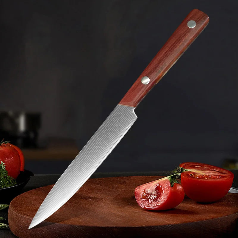 Damascus Steel Chef Knife Inch Utility Knife Cleaver