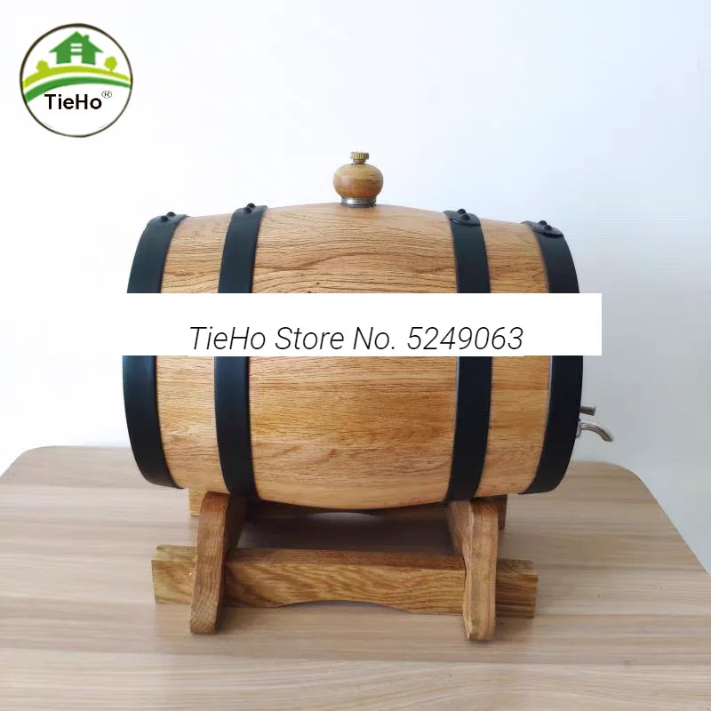 Solid Wood Oak Barrels Wooden Carbonized Barrel Self