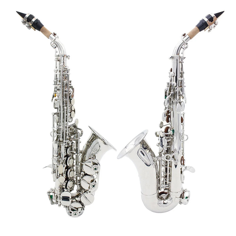 Slade Soprano Saxophone Flat Brass Sax Professional Saxophone