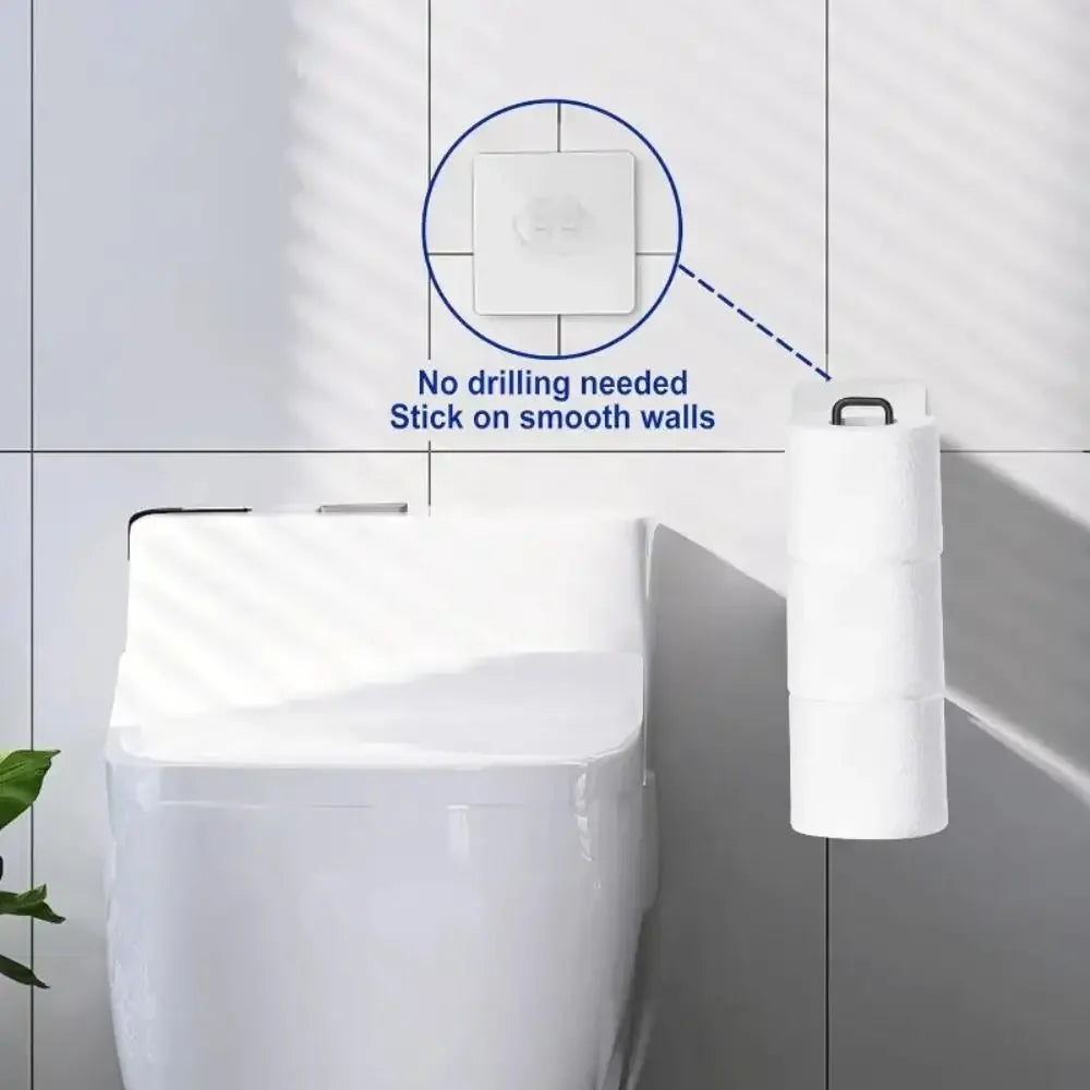 1pcs Wall Mounted Bathroom Organizer No Drill Paper