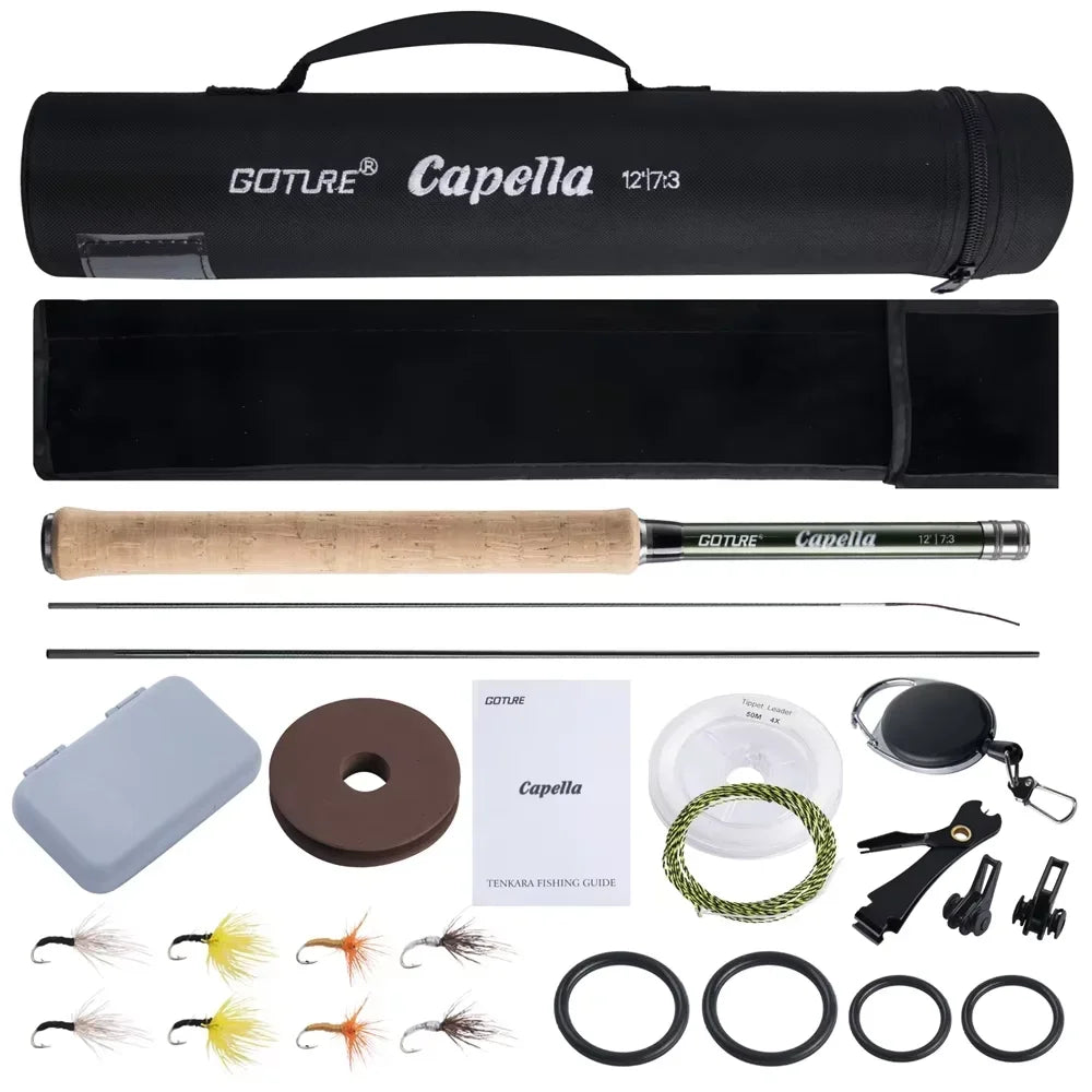 Goture Tenkara Fishing Kit 6m Rod Spare Tip