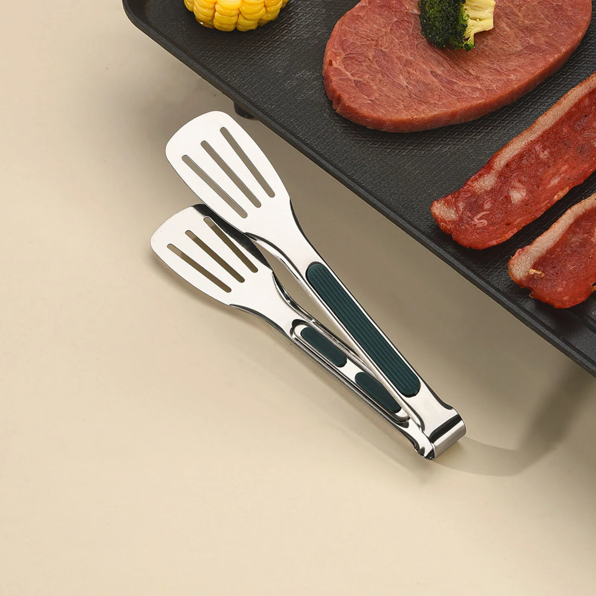 Stainless Steel Tongs Buffet Restaurant Cooking Tongs Suitable