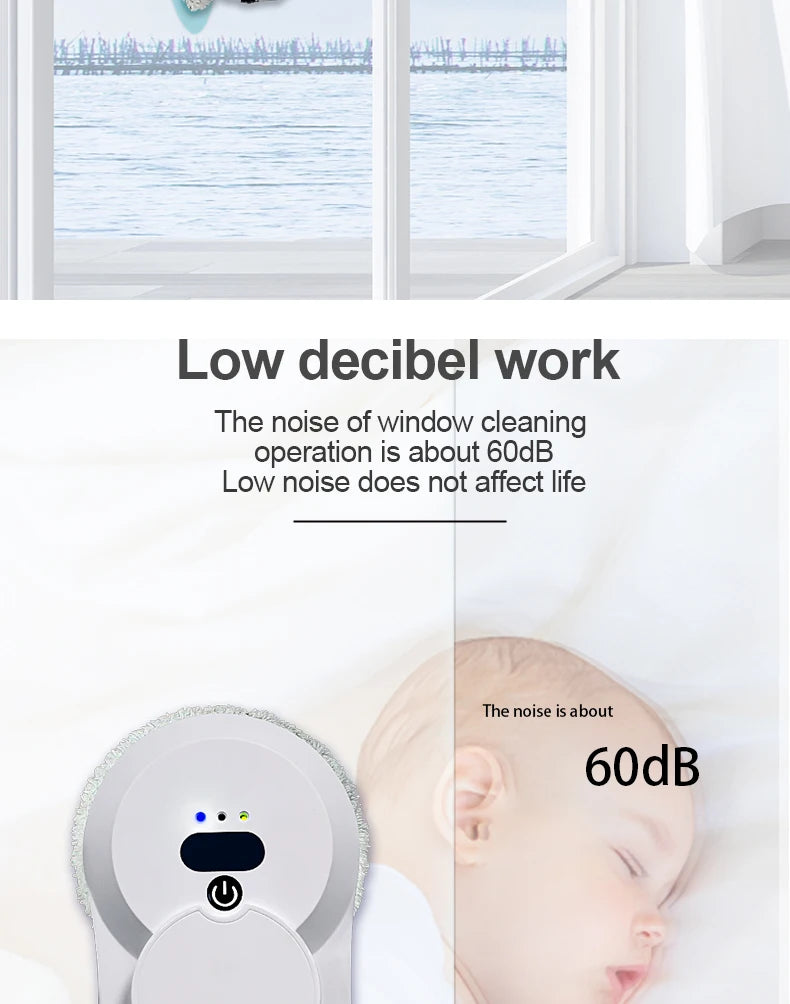 Puruikai Robot Electric Automatic Window Cleaning Robotic Vacuum