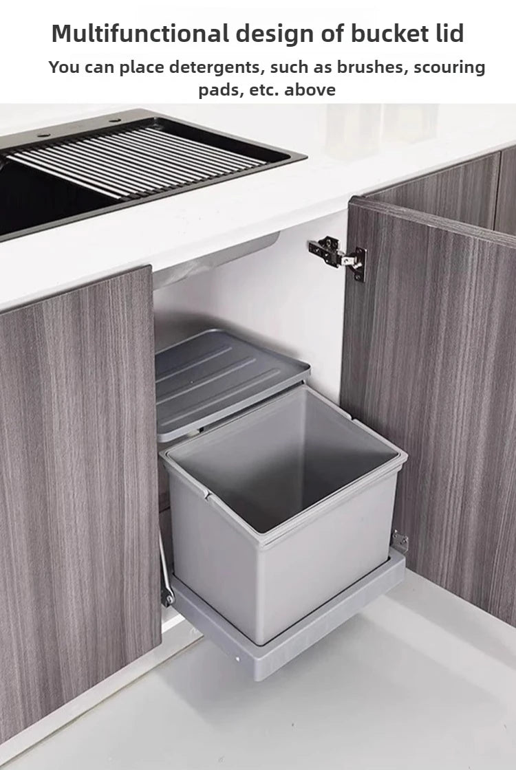 Large Capacity Trash Can Recycle Trash Bin Food