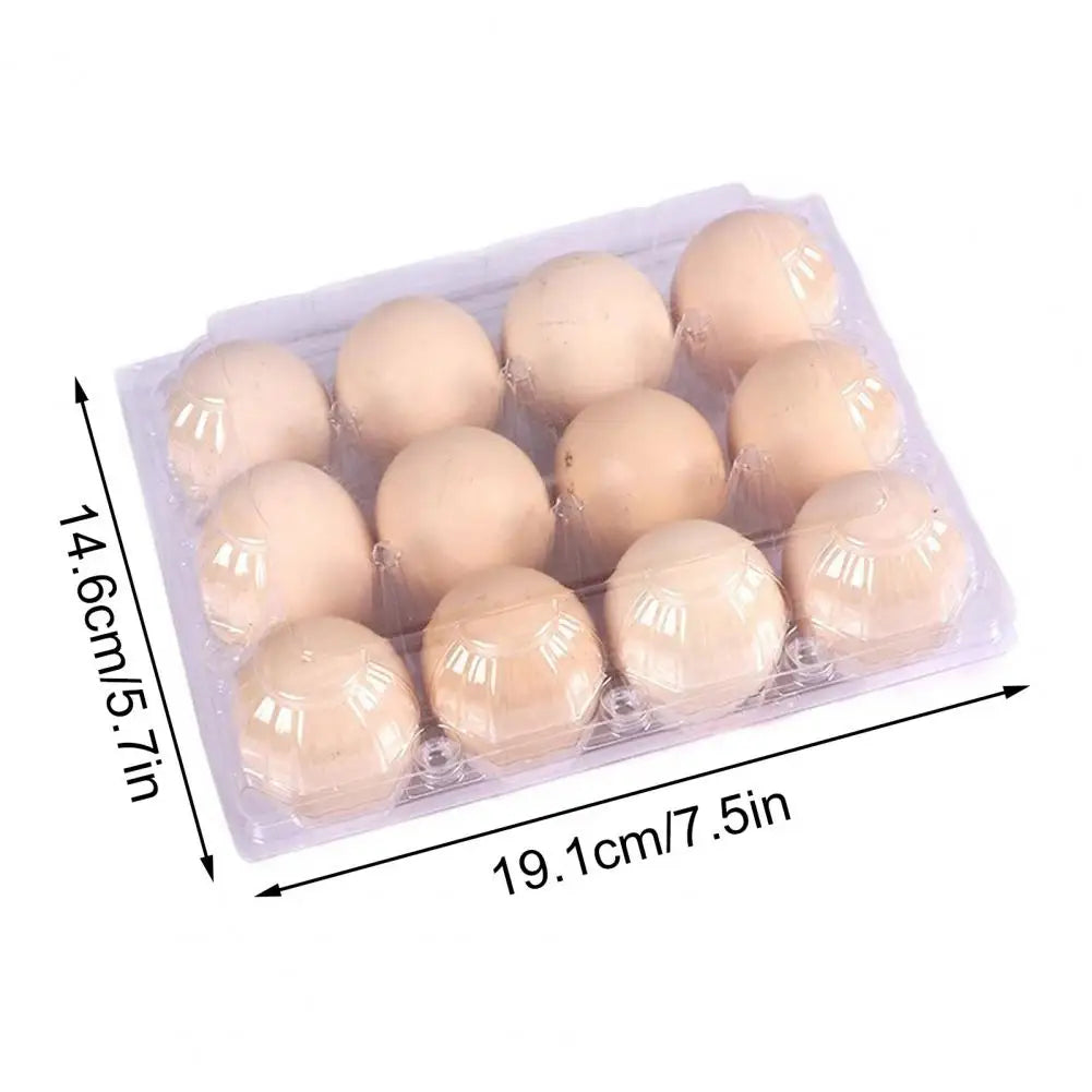 50pcs Egg Holder Plastic Cartons 12 Count Reusable