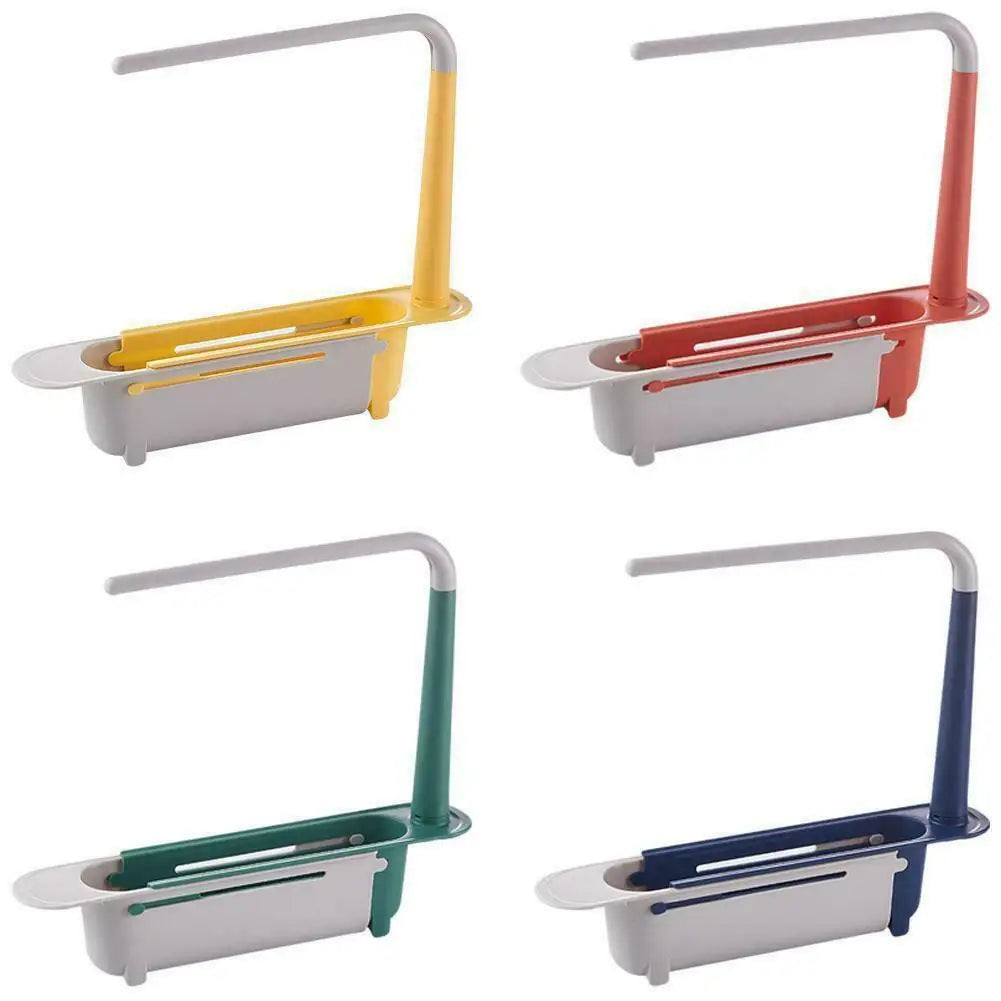 Sink Drain Rack Telescopic Sink Shelf Sinks Organizer