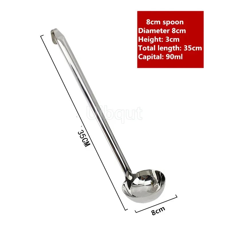 Stainless Steel Long Handle Ladle Serving Spoon Big