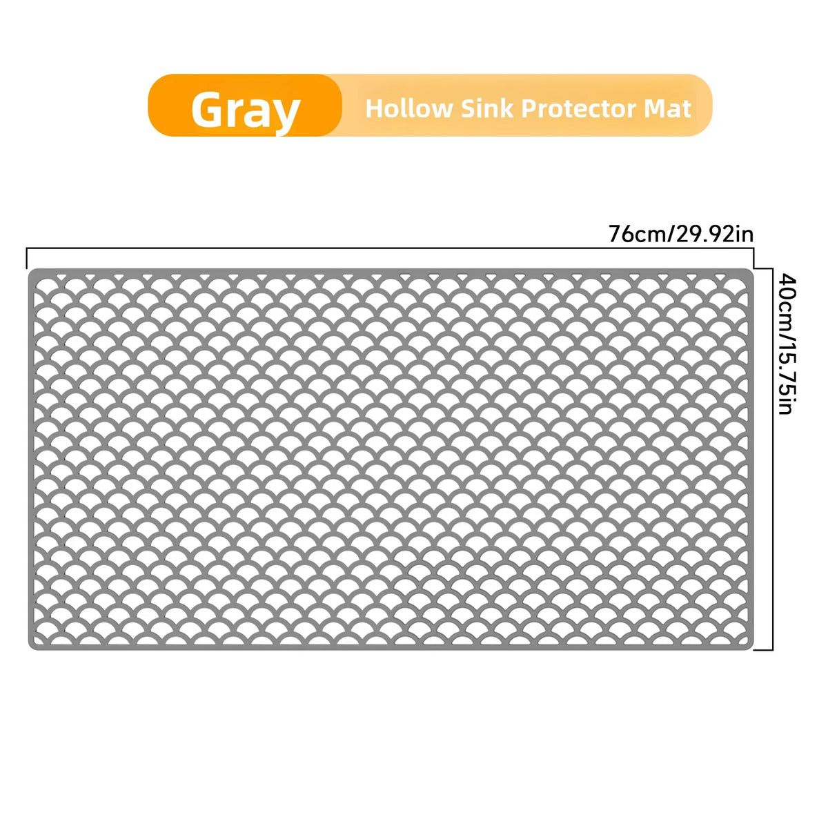 Sink Silicone Mat Anti-Scratch Honeycomb Pad Dishwashing Basin