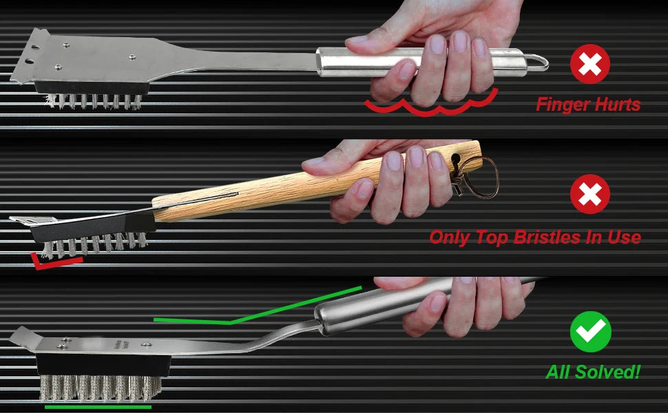 Grill Brush Scraper Wire Bbq Grill Brush Outdoor