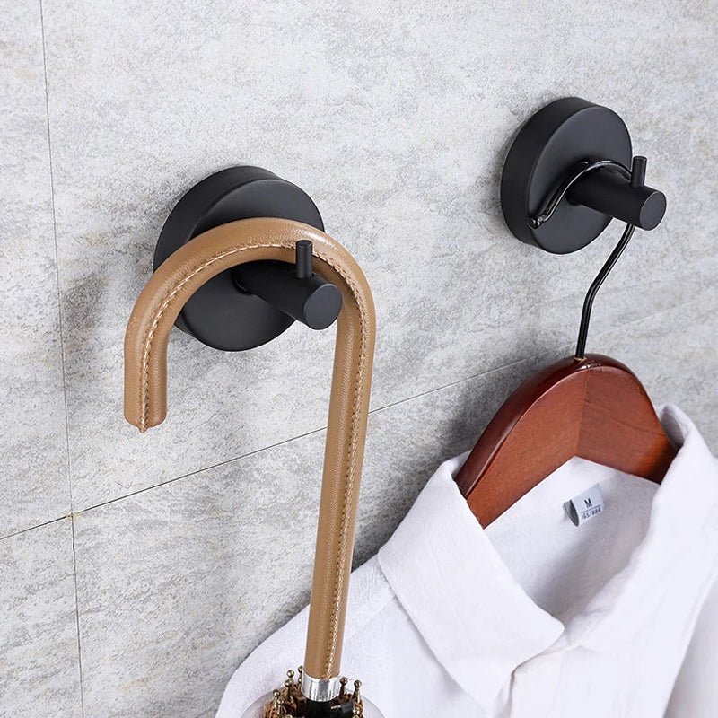 1/4pcs Suction Cup Hooks Waterproof Bathroom Robe Coat