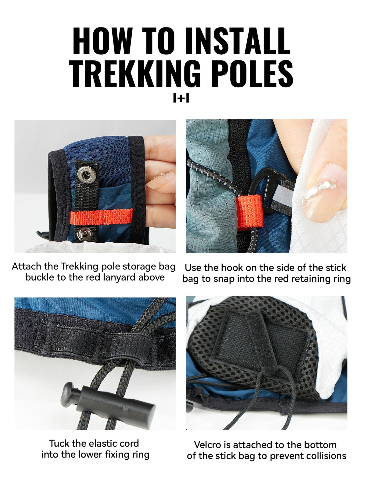 Wrels Trekking Poles Carry Bag Lightweight Waterproof Bag