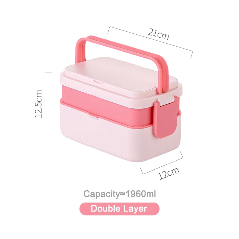 Magic Bento Box Double Layer Lunch Box Meal