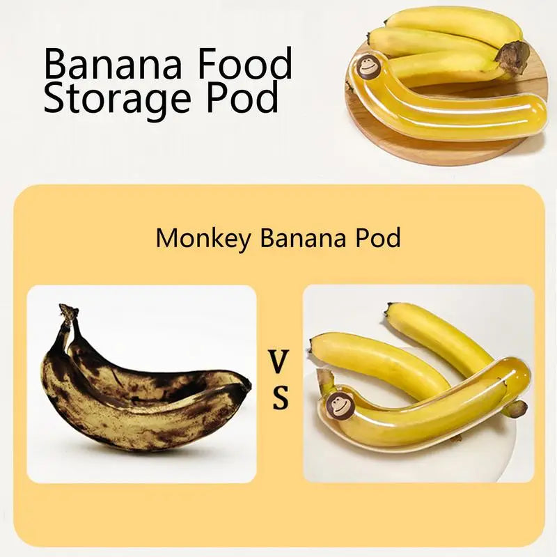 Banana Saver Case Reusable Anti-Squeezing Banana Shaped Food