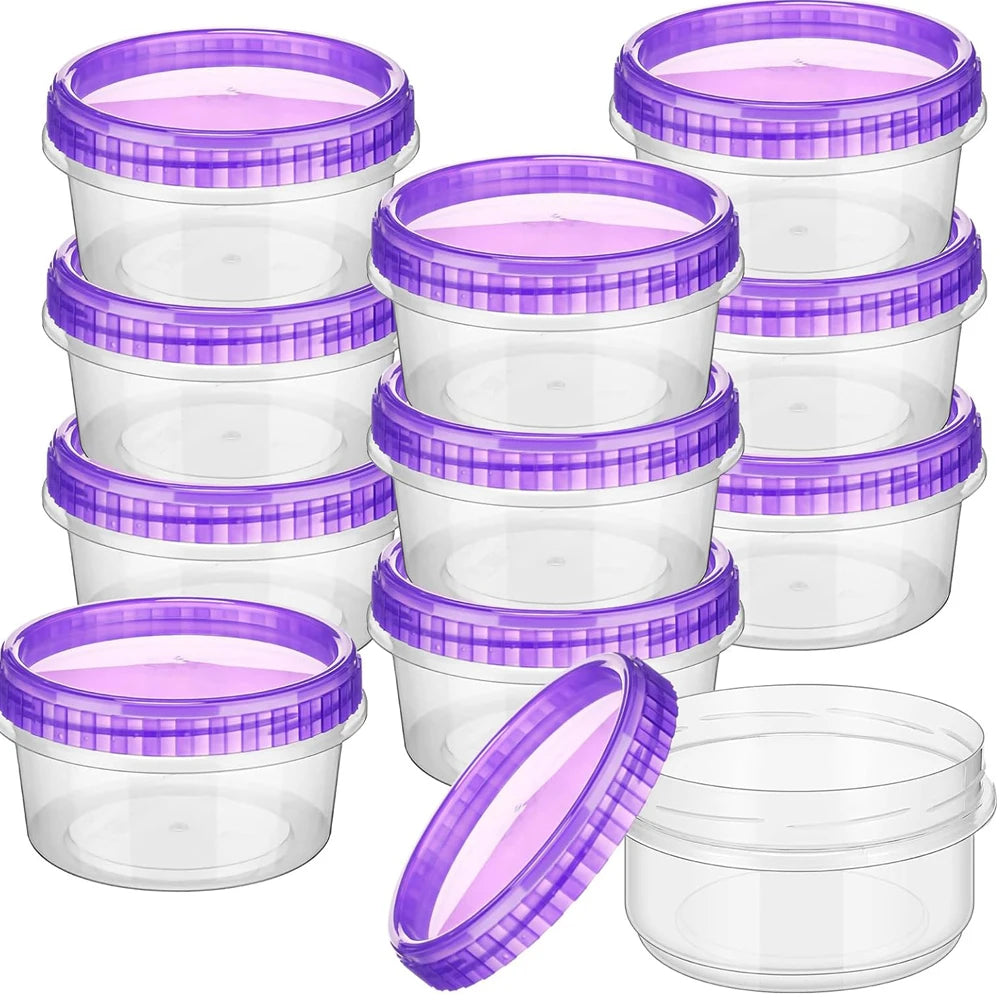 Plastic Freezer Containers Food Storage Twist Top Food