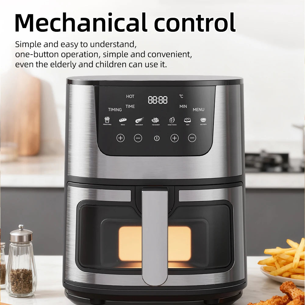 Divedeer 7l Visual Air Fryer - Large Capacity