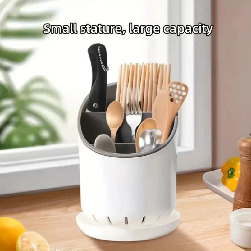 1pc Storage Chopsticks Tube Drain Plate Tableware Storage