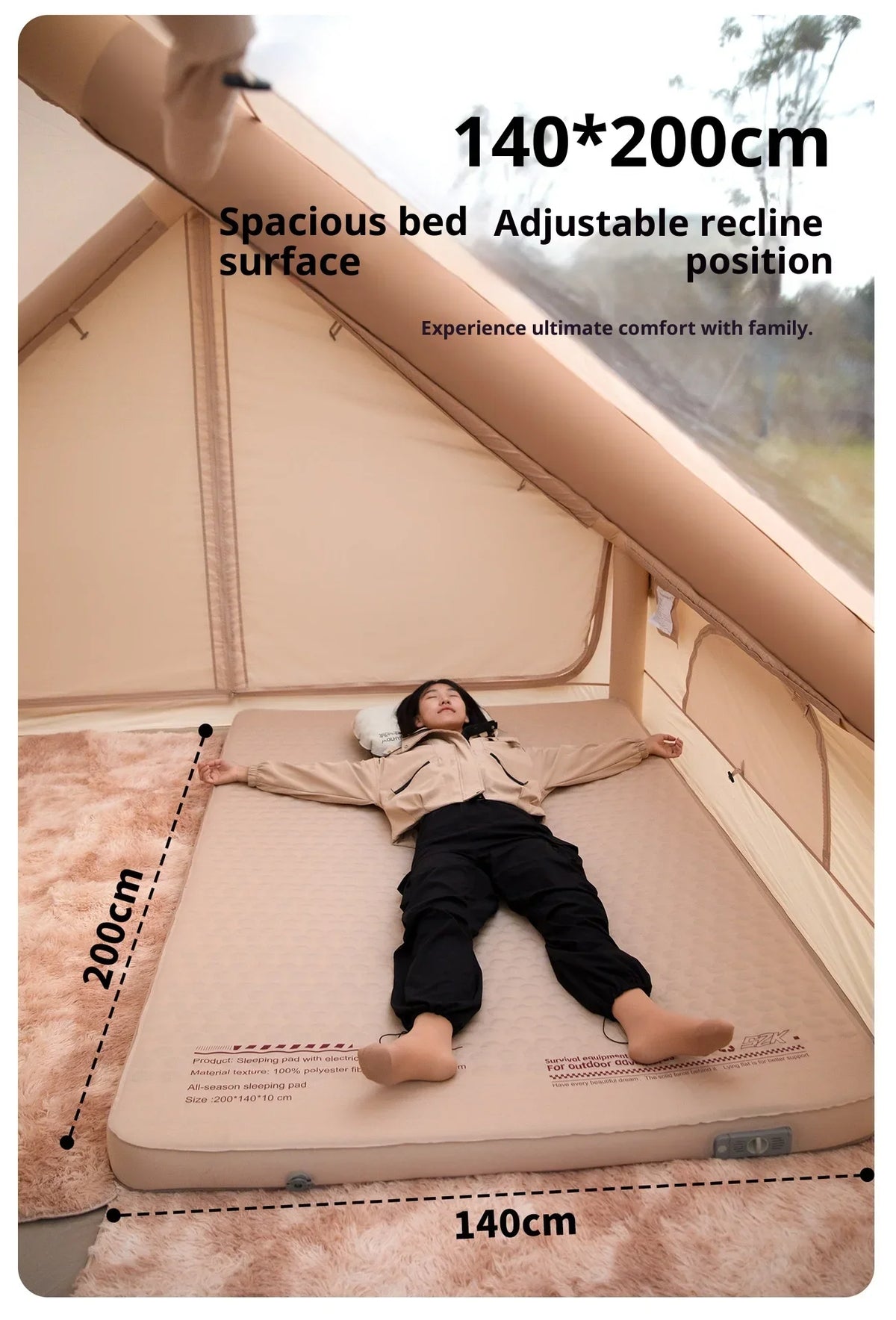 Mountainhiker Sleeping Pad Mat Upgrade Edition 10cm High