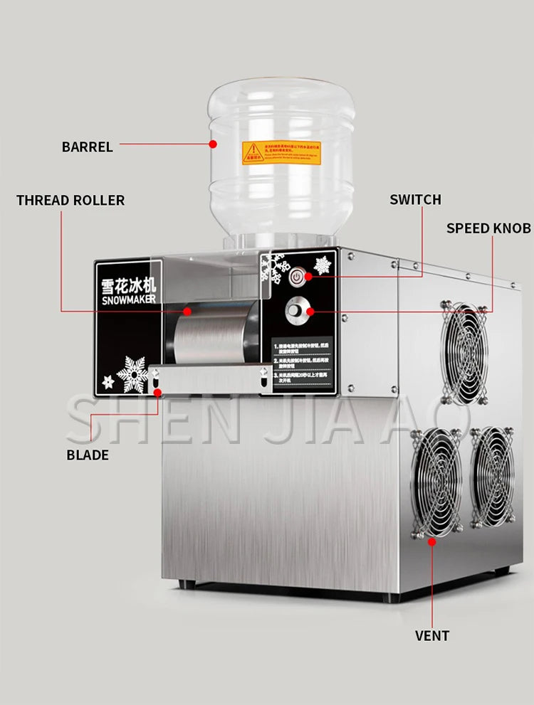 Mini Snow Ice Maker Shaver Machine Europe Snowflake