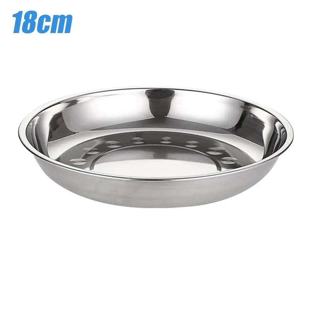 Stainless Steel Plate Oval Fish Dish Dinner Dessert