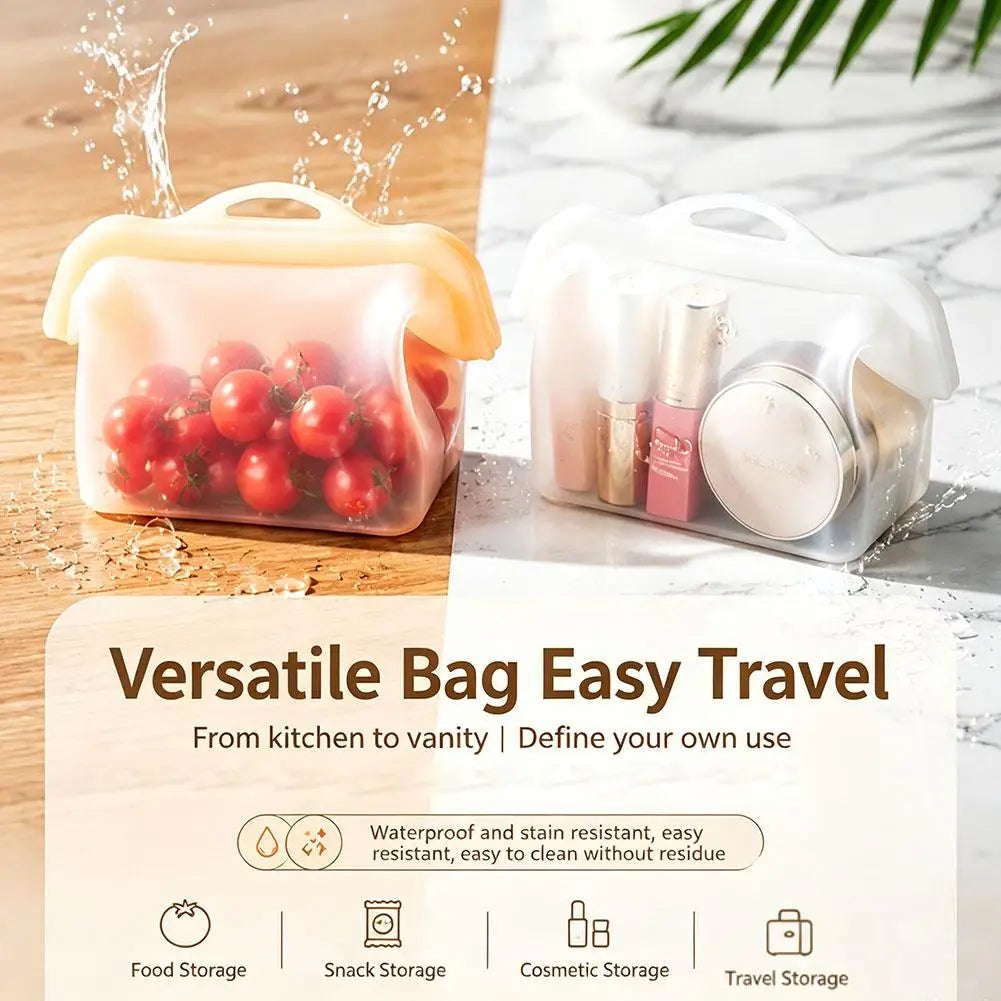 Reusable Food Storage Bag Leakproof Freezer Zip Bag