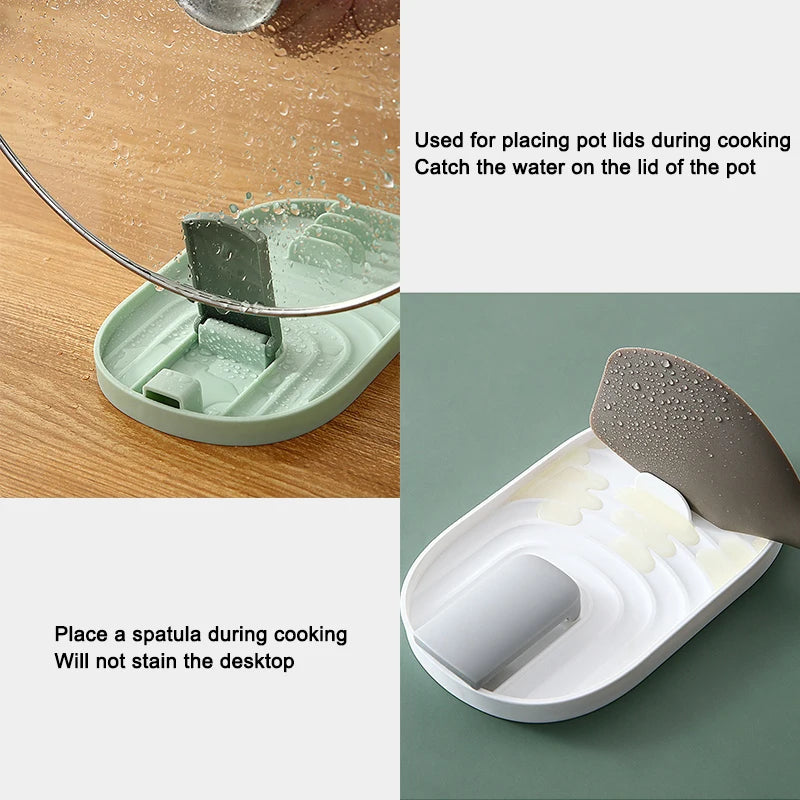 1pc Lid Holder Pot Lid Stand Organizer Adjustable