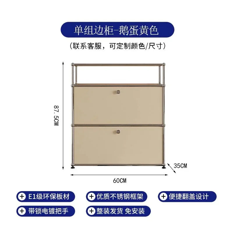 Modern Module Living Room Cabinet Stainless Steel Tv