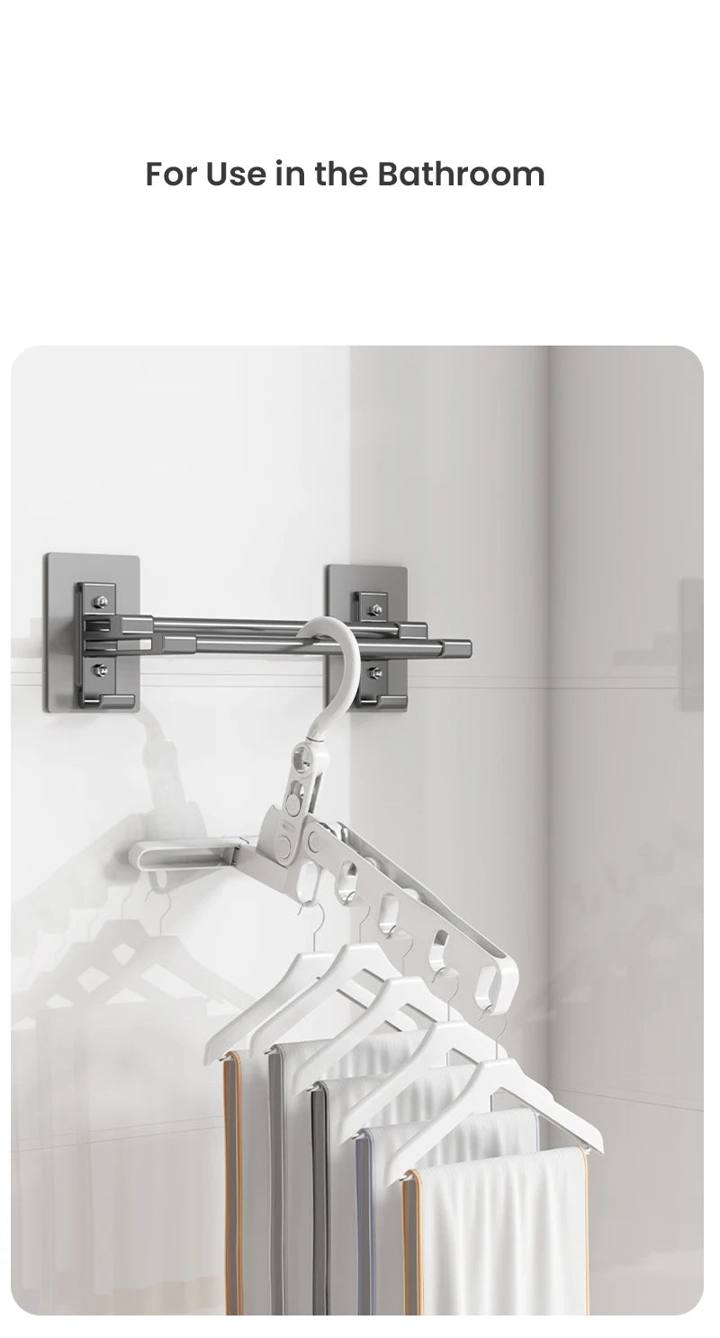 Foldable Travel Hanger Folding Clothes Drying Rack Travel