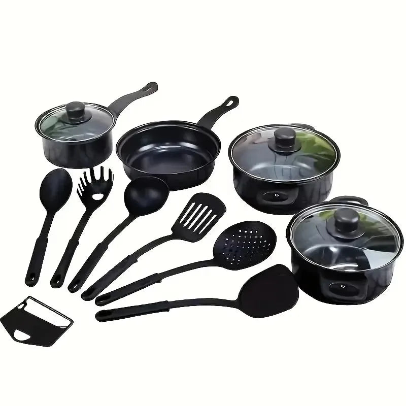 13-Piece Featuring Nonstick Induction Pots Frying Pan Cooking