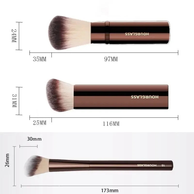 Hourglass Full 23pcs Luxury Makeup Brushes Soft Synthetic