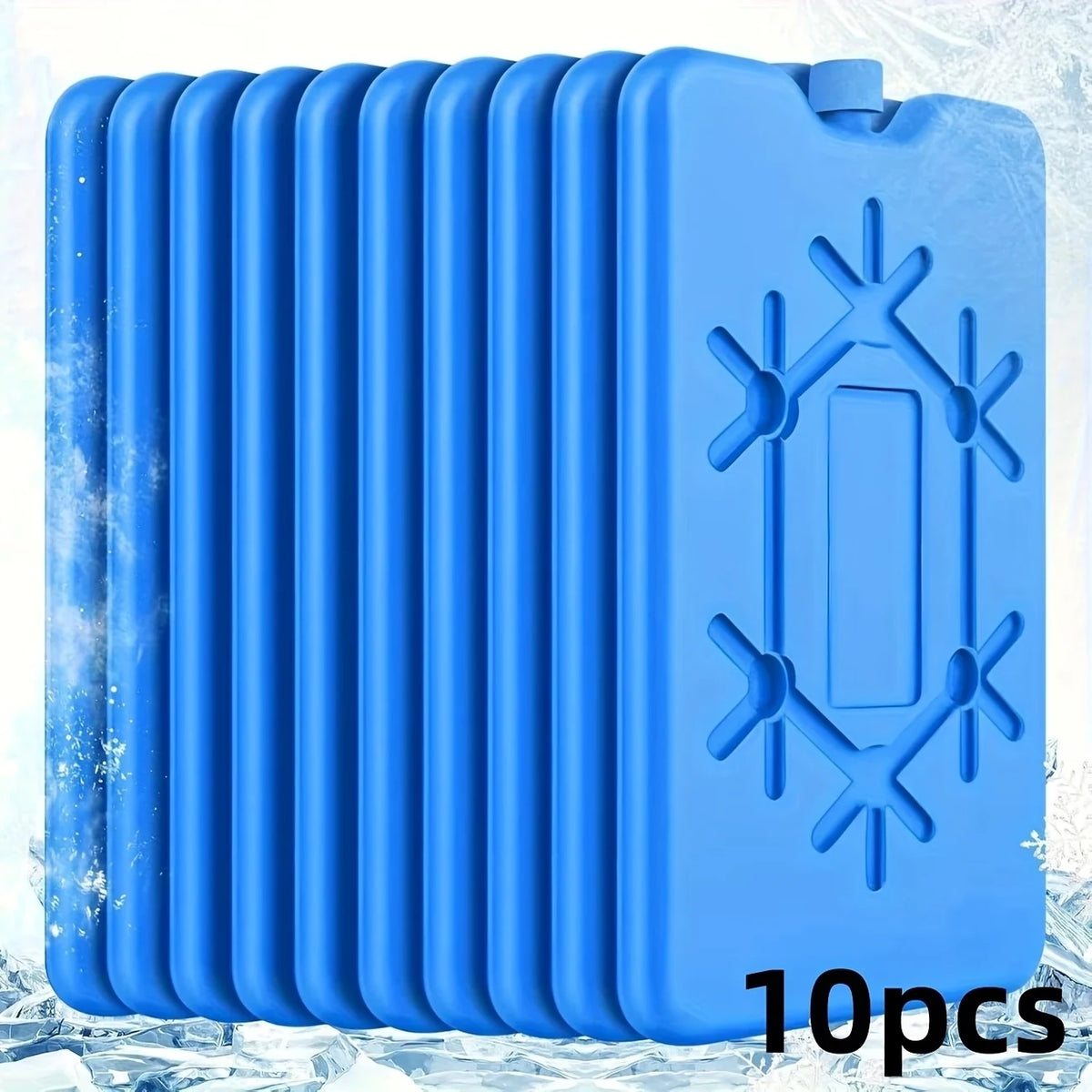 2-10pc Reusable Ice Packs Cooling Pack Long-Lasting Freezer