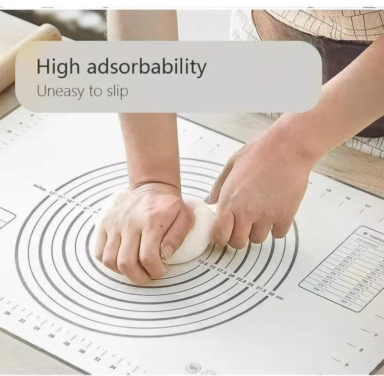 Black Silicone Baking Mat Kneading Pad Dough Mat