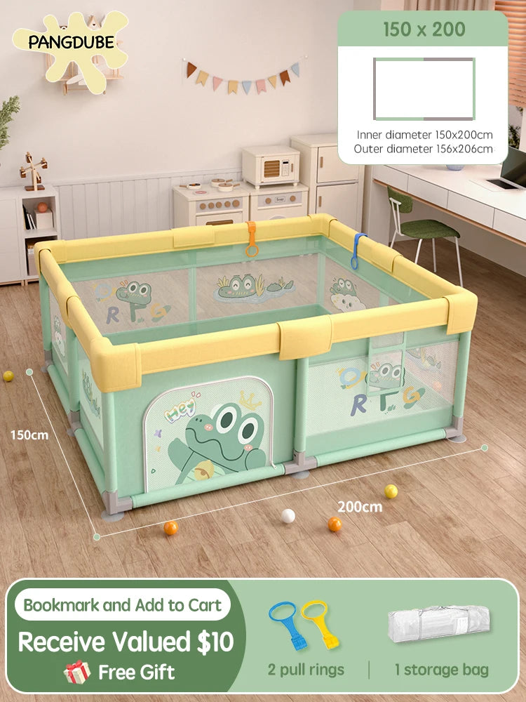 Pangdube Crocodile Baby Play Fence Storage Bag &