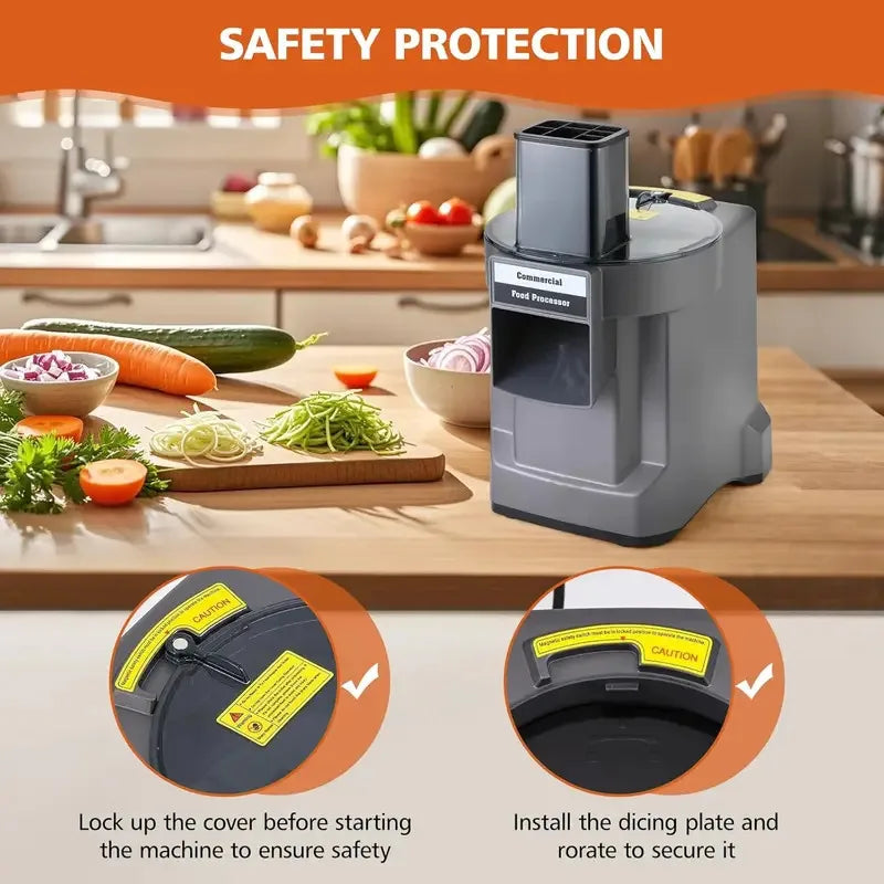 Commercial Vegetable Chopper In1 Electric Cutting Machine Carrot