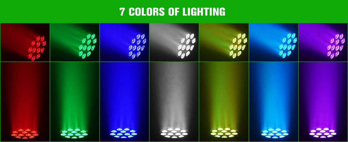 Somspot 4pcs Led Rgb Par Lights Storage Bag