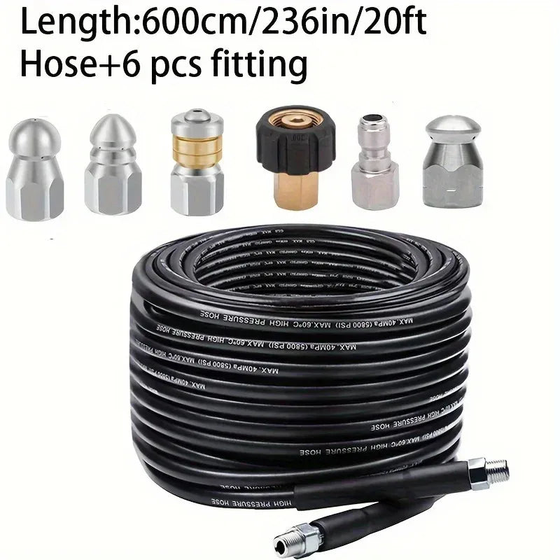 Sewer Jetter Kit 100 Ft Pressure Washer Drain