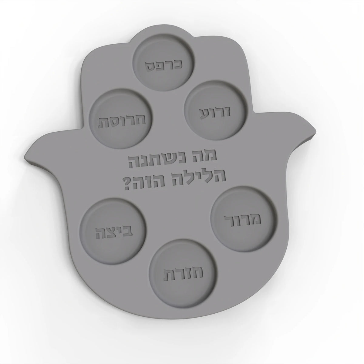 Silicone Mold Jewish Pesach Seder Plate-Reusable Cement Plaster