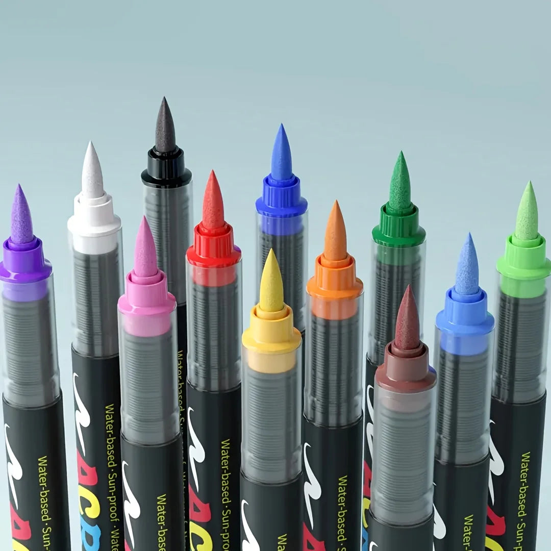 Flysea Acrylic Paint Pens 12-288 Colors Acrylic Paint