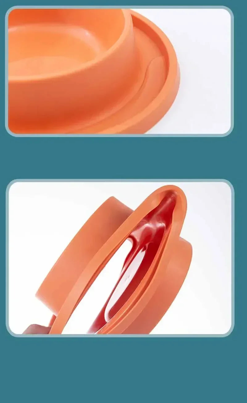Dog Double Bowl Silicone Mat Cat Pet Food