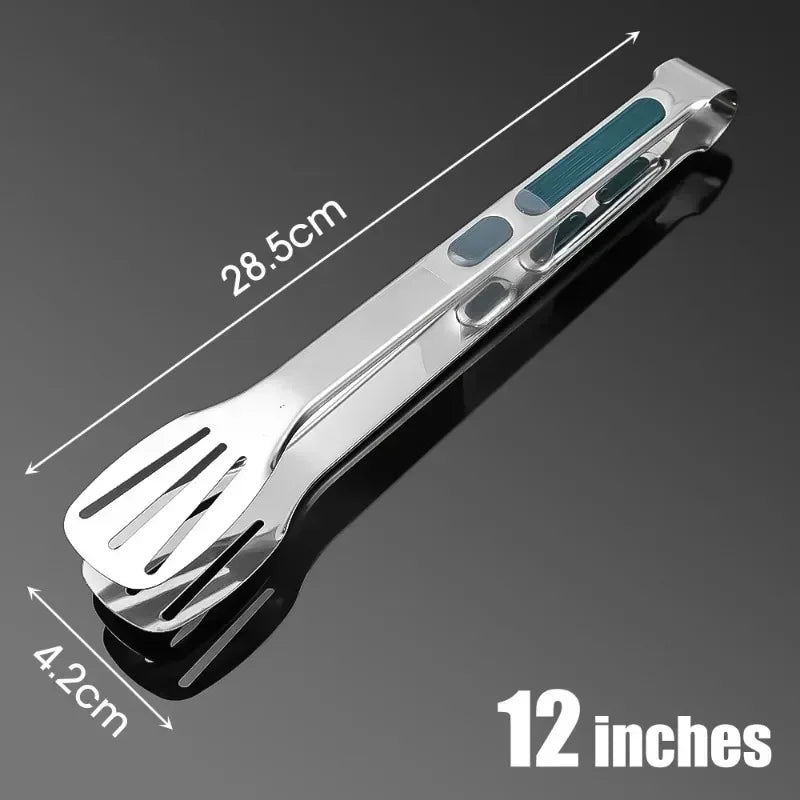 Stainless Steel Food Tongs Bbq Meat Salad Bread