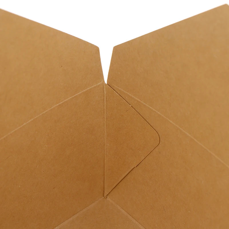 10pcs Disposable Fast Food Boxes Thickened Kraft Paper