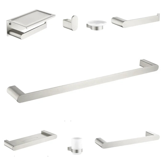 Brushed Towel Ring Holder Bar Rack Brush/Paper Holder