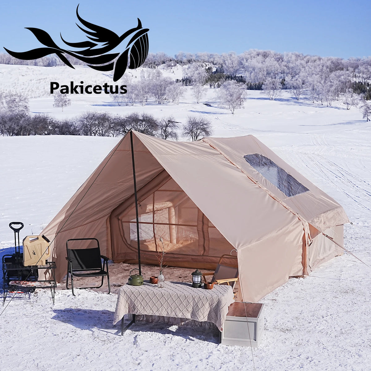 Pakicetus Inflatable Skylight Tent 4-6 Person Outdoor Family