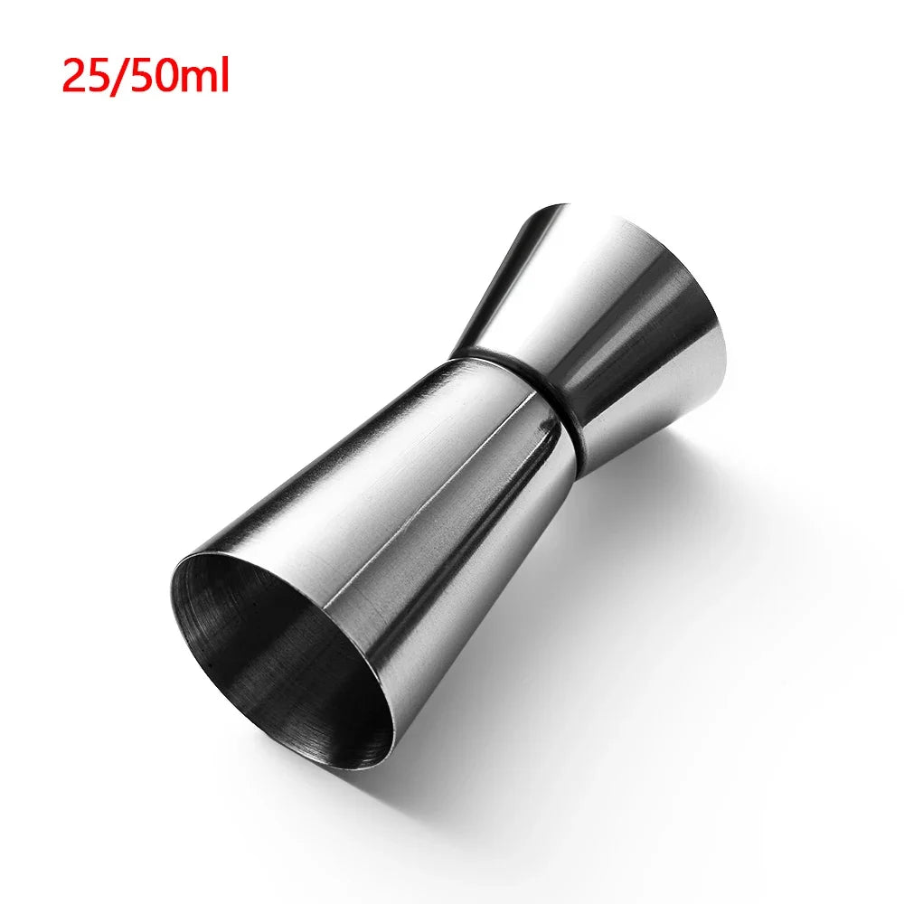 15/30ml Or 25/50ml Stainless Steel Cocktail Shaker Measure