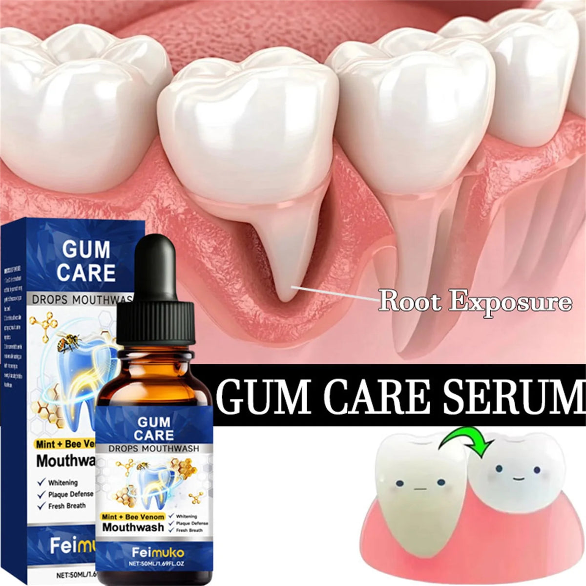 50ml Damaged Gum Repaircare Gel Serum Relieve Sore